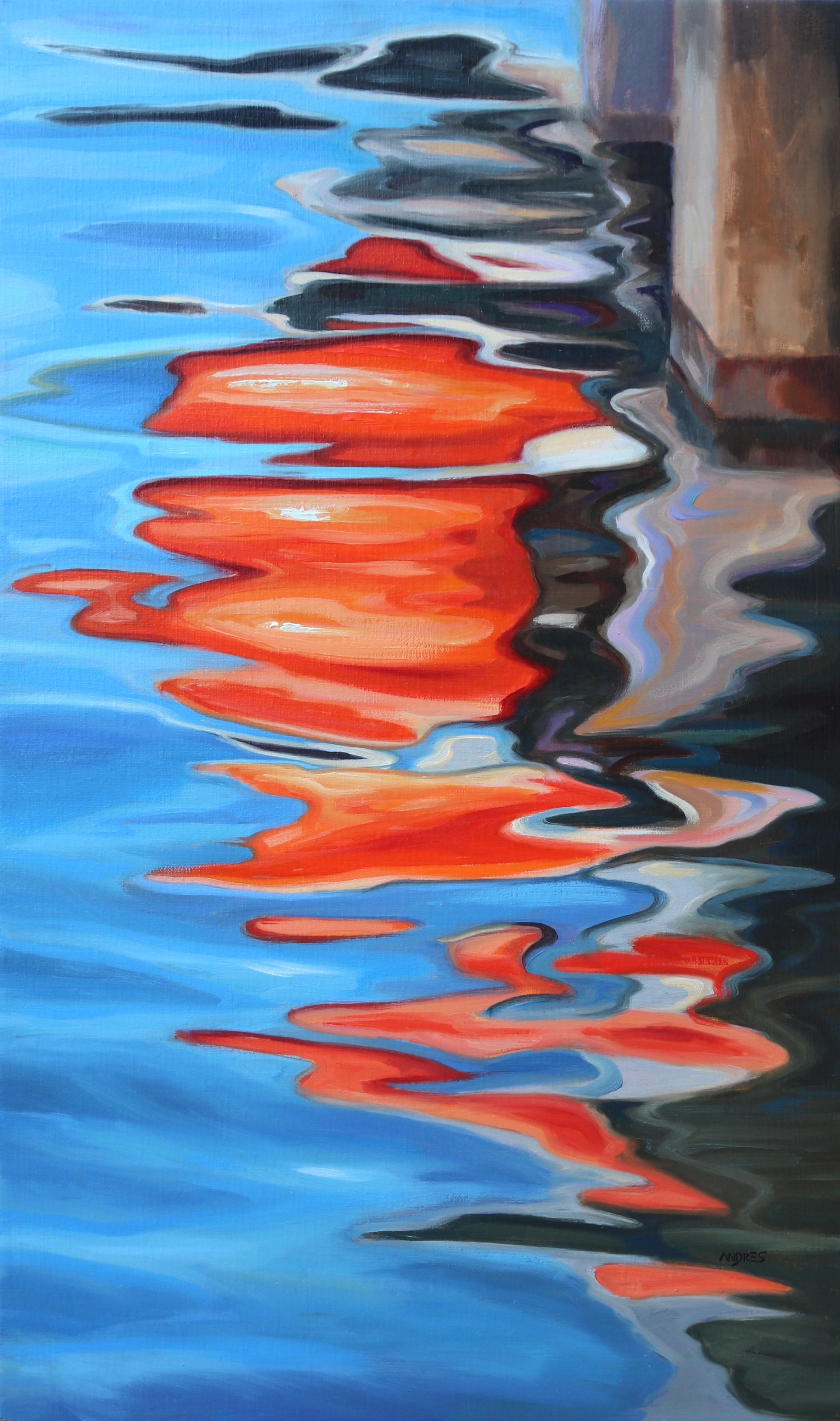 Andres Lopez Landscape Painting – Vom Winde verweht, Ölgemälde