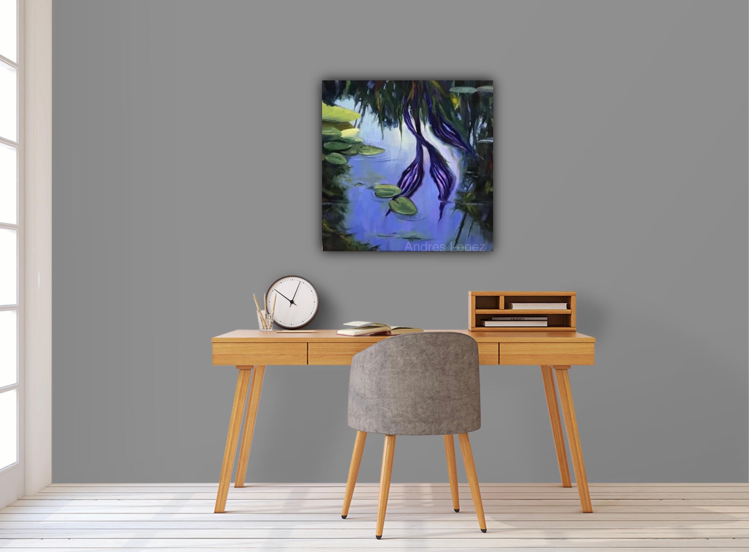 Réflexions sur le pont  Eau et paysages beauté de la nature, rêve américain en vente 4