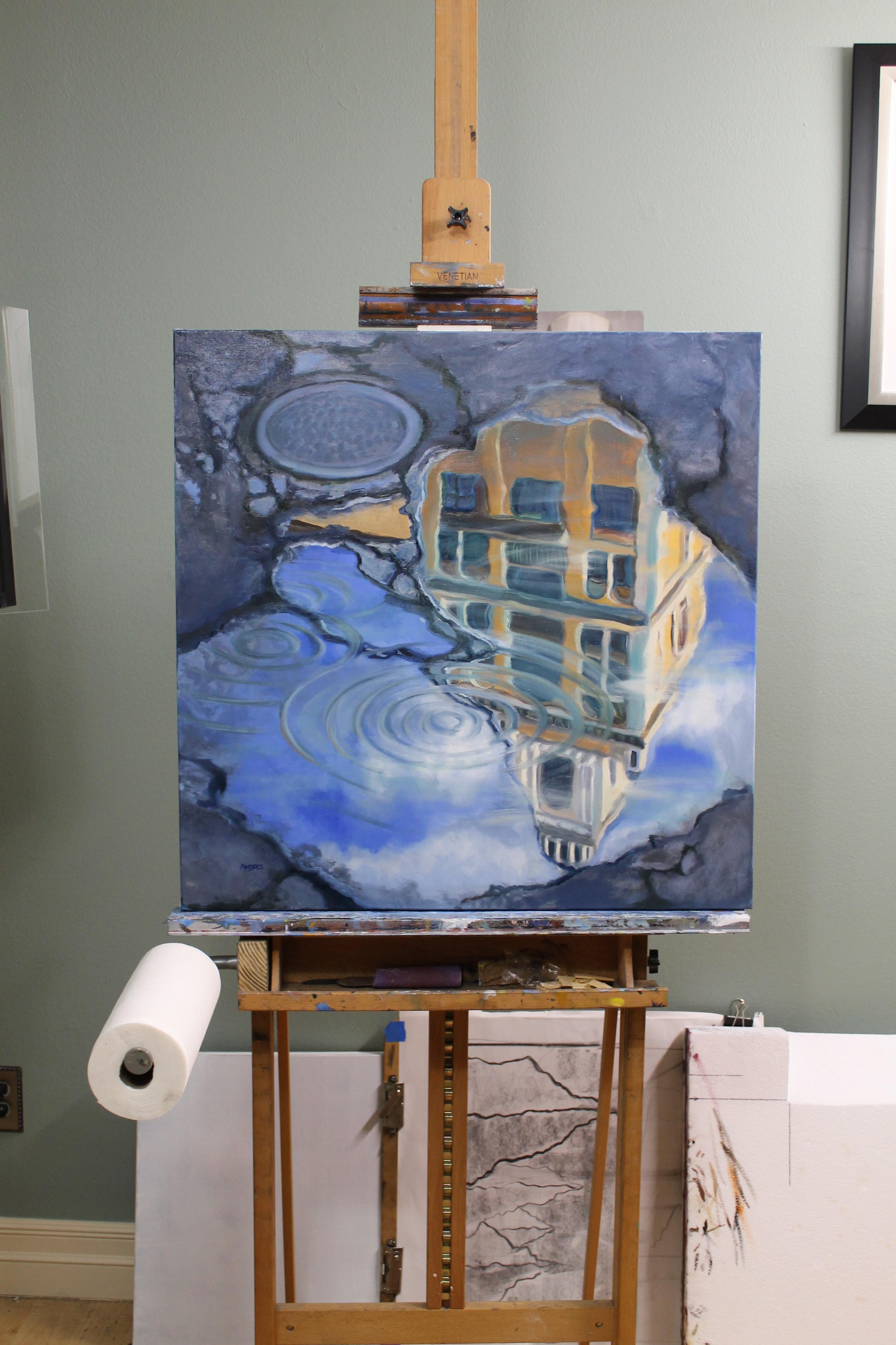 Der Gelbe Turm, Ölgemälde (Realismus), Painting, von Andres Lopez