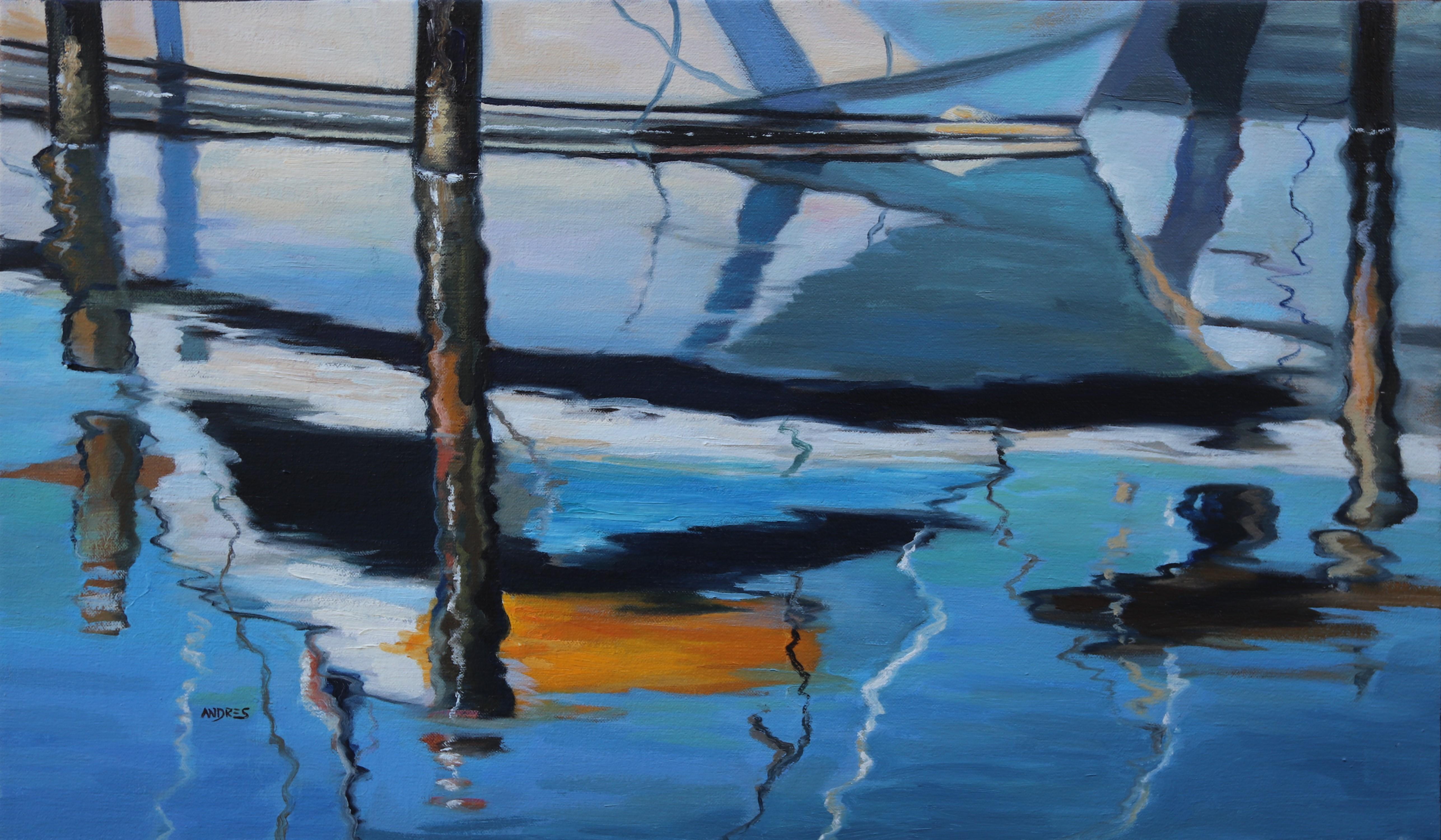 Yacht Club, Oil Painting
