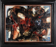 Dynamic Mid-Century Abstract Expressionist Piece