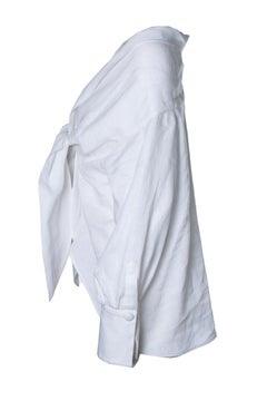 Andres Otalora, linen blouse with bow