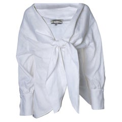 Andres Otalora, linen blouse with bow