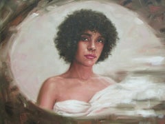 "Valentina" Female Figure   Lasting only for a short time Cuban Art oil /canvas