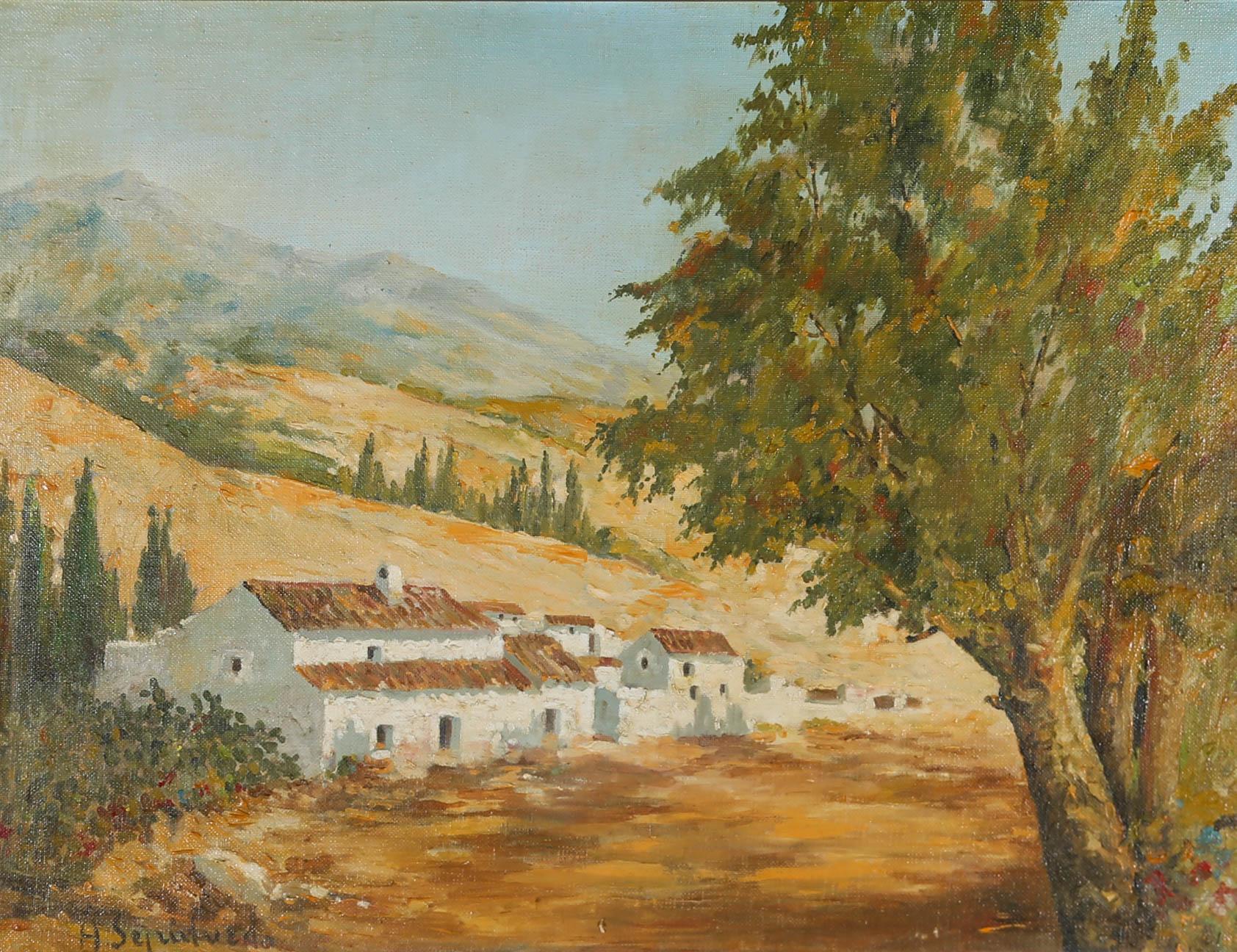Andres Sepulveda - Olio della metà del XX secolo, Arroyo de Los Angeles 1