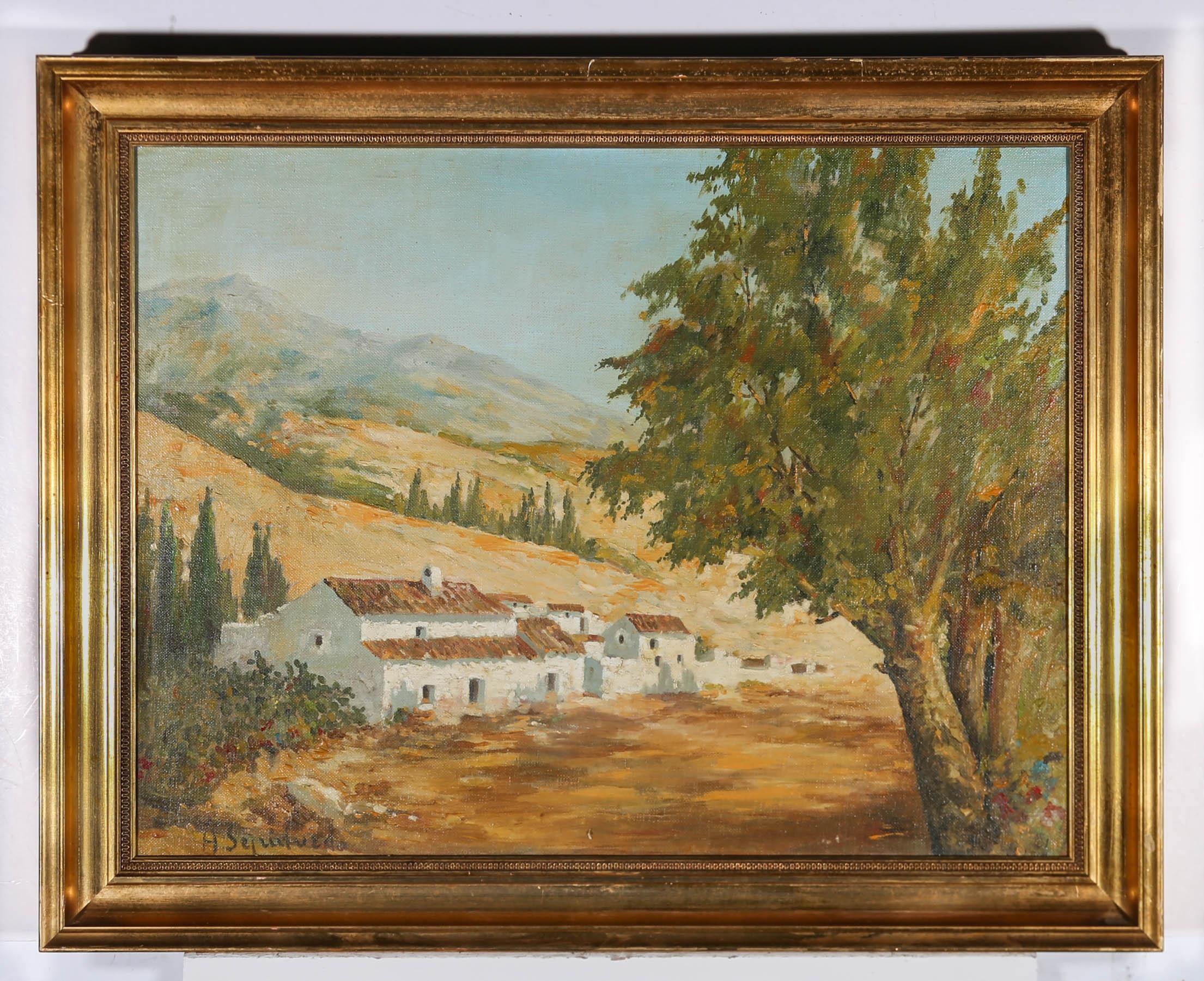 Andres Sepulveda - Olio della metà del XX secolo, Arroyo de Los Angeles 2