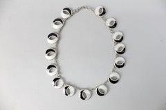 Andresen & Scheinpflug, Necklace in Sterling Silver and Enamel, Norway, 1940s