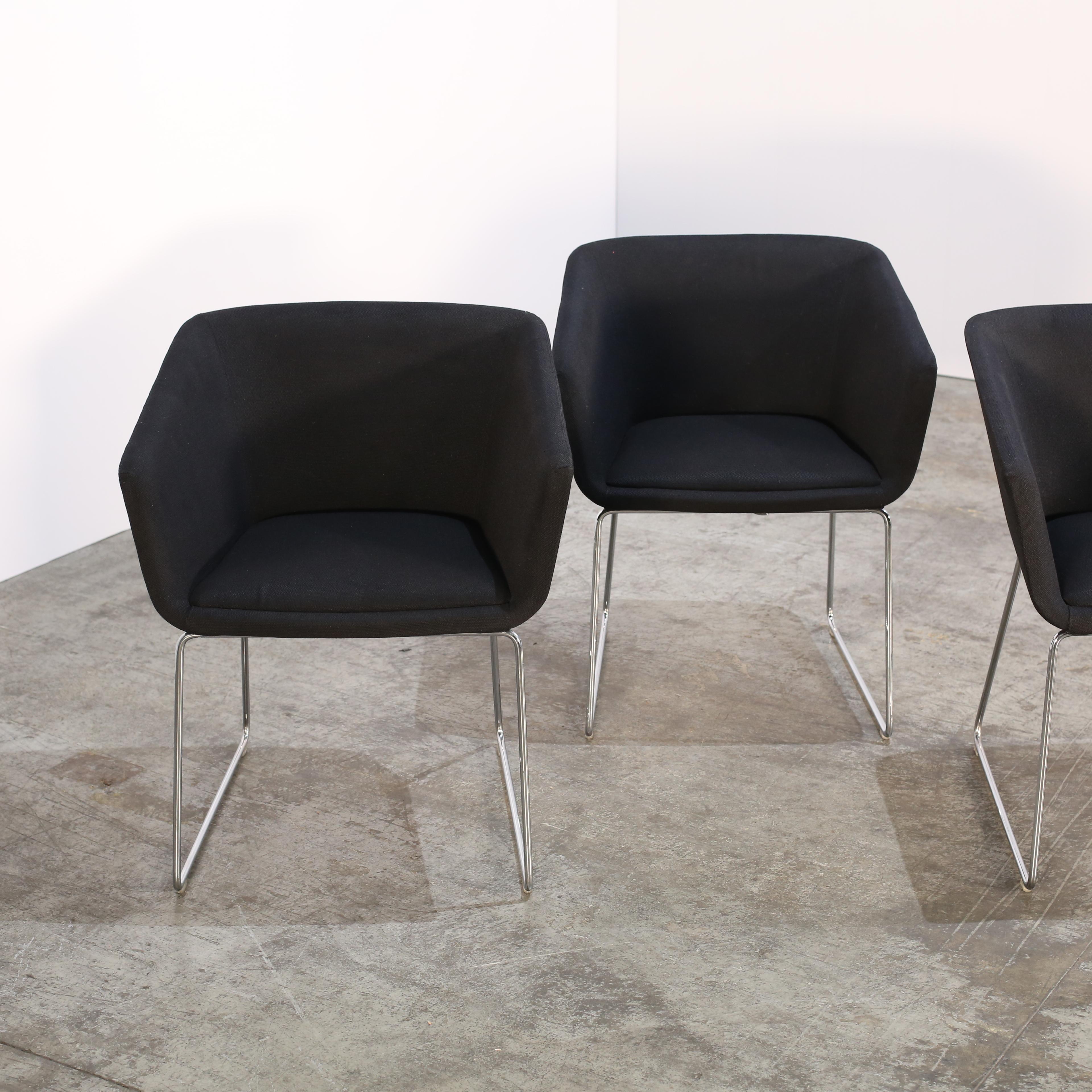 Contemporary Andreu World Nanda Comfort Chair by Lievore Altherr Molina, Set of Four For Sale