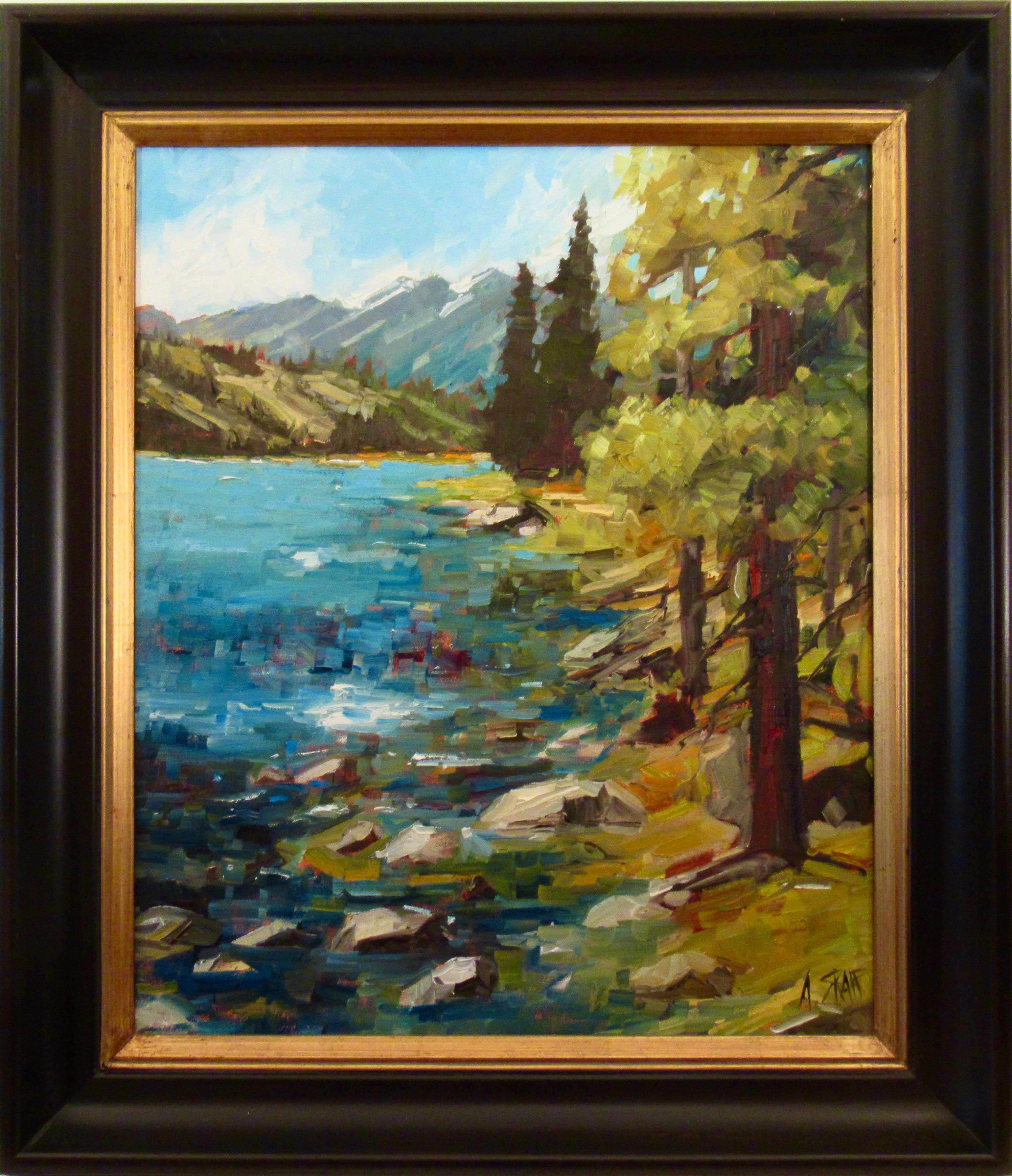 Landscape Painting de Andrew (Andy) Skaff - Verano de hojas caídas (Lago Tahoe)