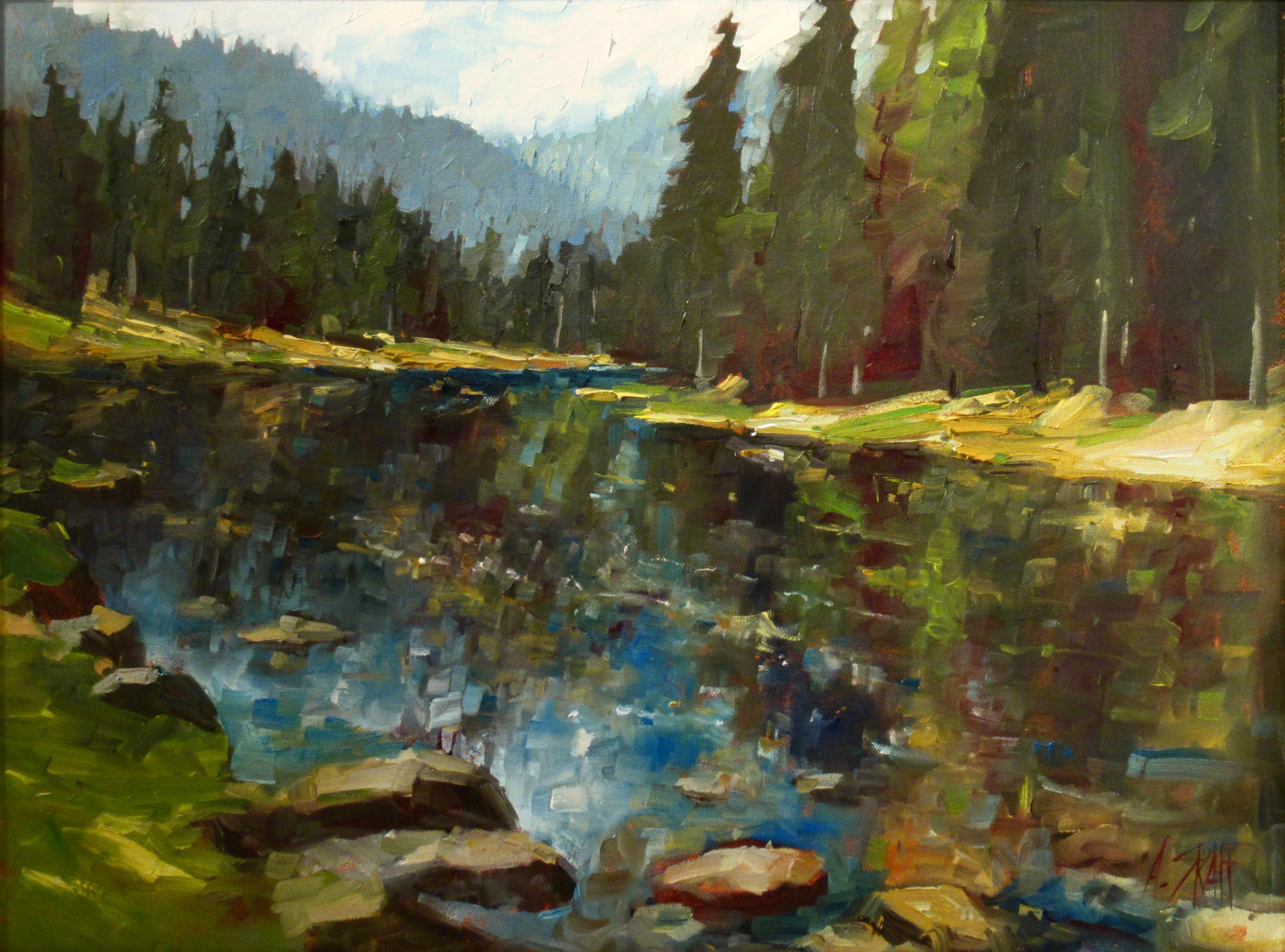 Spring Flow (Lake Tahoe) - Painting by Andrew (Andy) Skaff