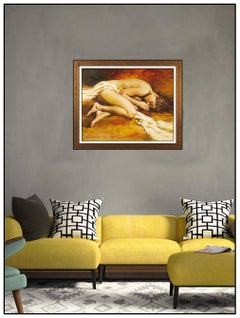 Andrew Atroshenko Original Oil Painting On Canvas Nude Female Portrait Signed