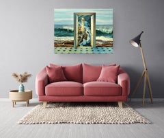 Coastal Point Wash - original surrealist realism painting-contemporary art
