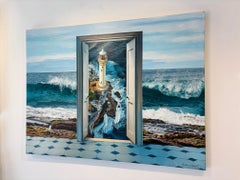 Coastal Point Wash - original surrealistische realismus malerei-zeitgenössische kunst