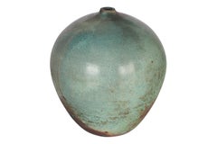 Andrew Berends Raku Art Pottery Vase