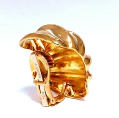 Andrew Clunn 18kt Gold Clip-Ohrringe Wassermelonen-Klassiker