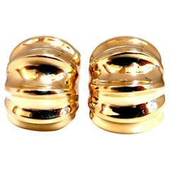 Andrew Clunn 18kt Gold Clip Earrings Watermelon Classic