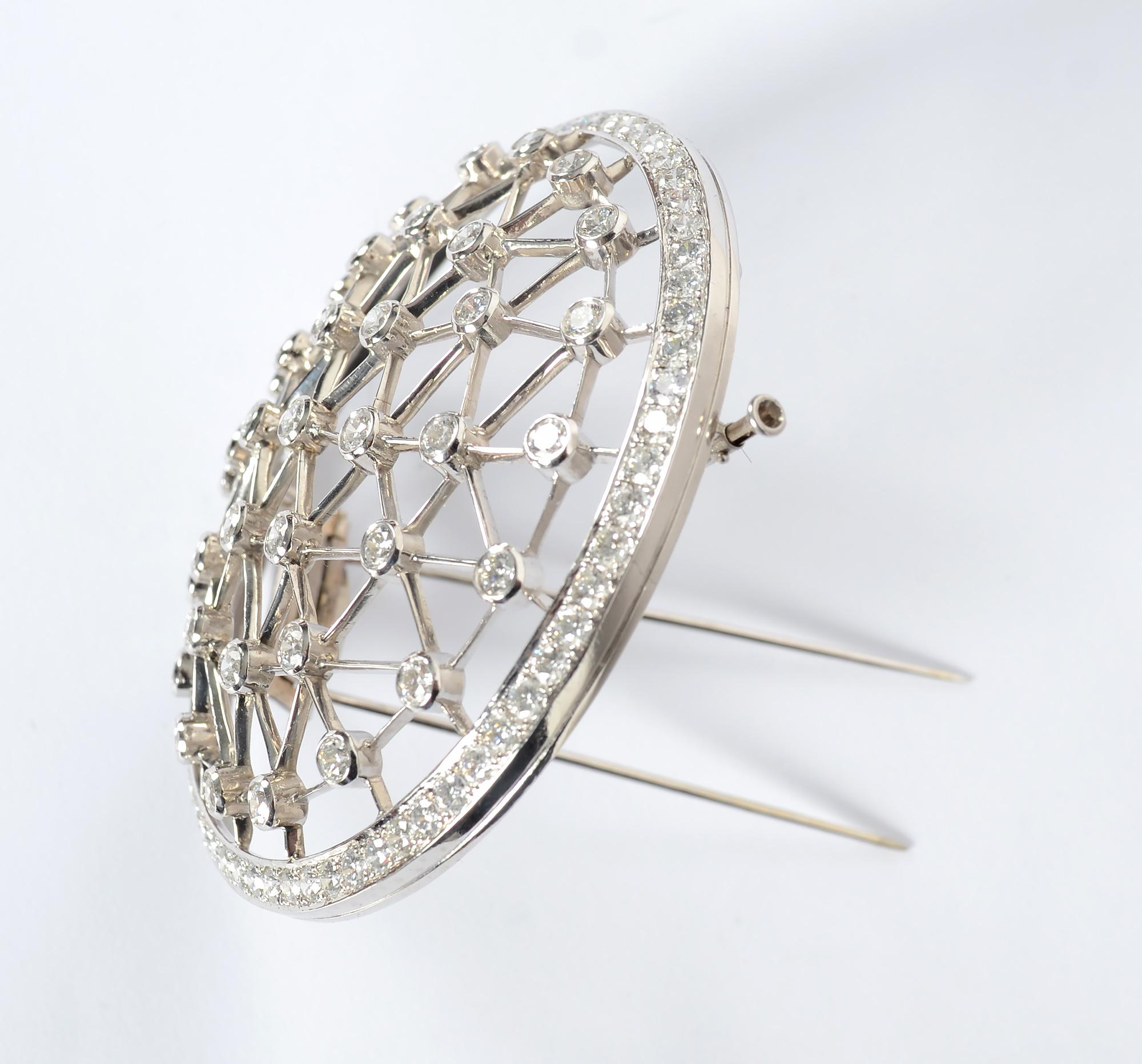 Broche de diamantes Andrew Clunn en Excelente estado para la venta en Darnestown, MD