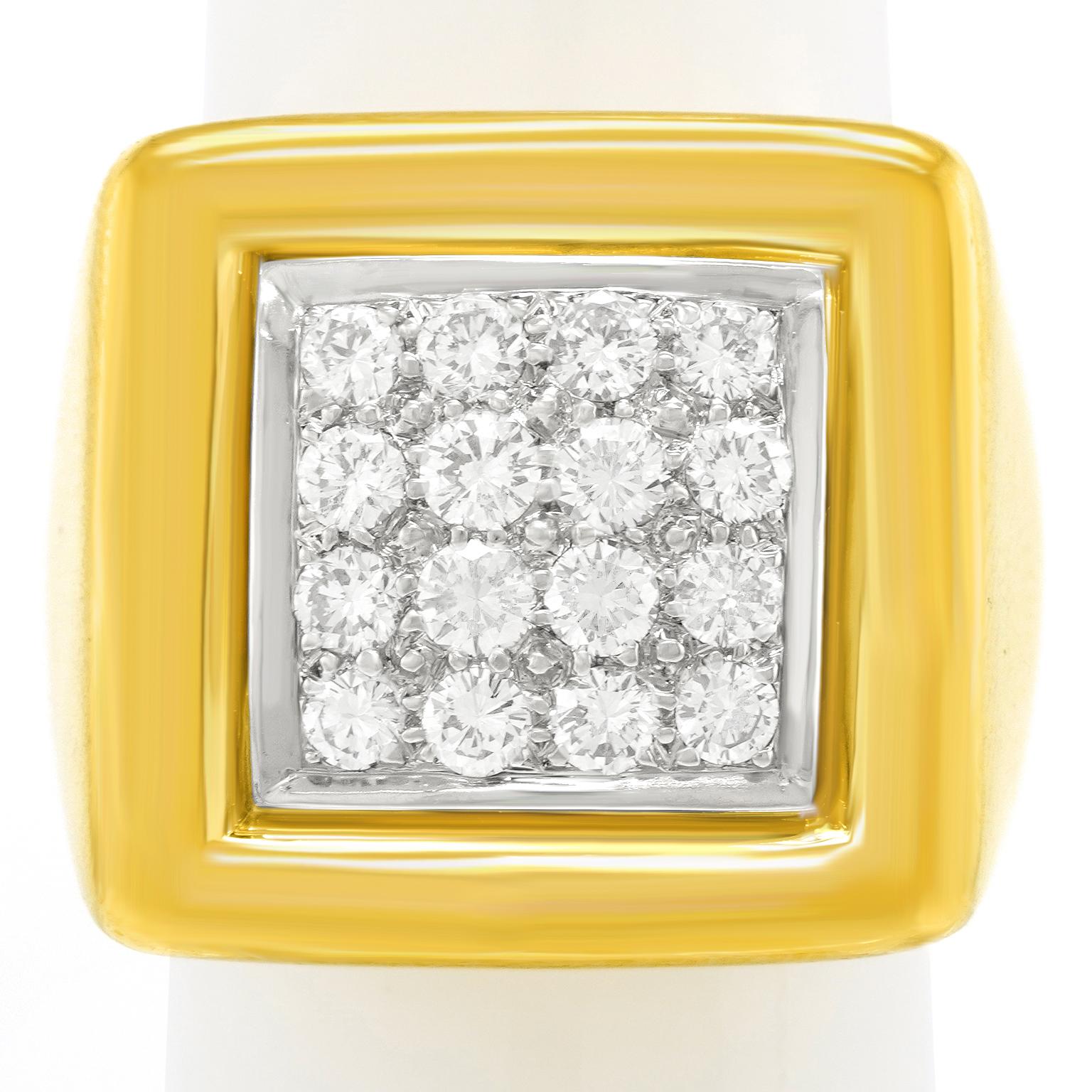 Modernist Andrew Clunn Diamond Ring For Sale