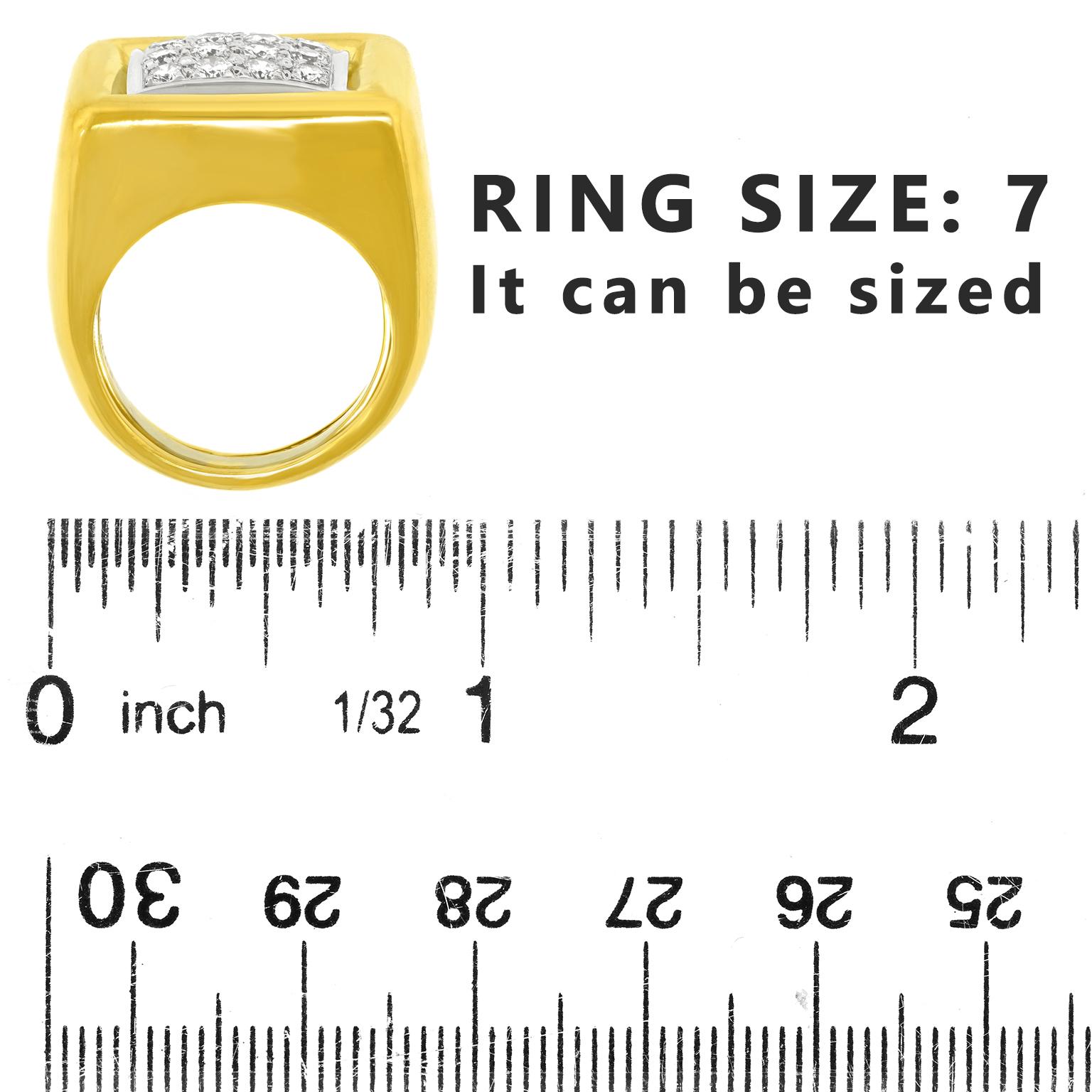 Women's or Men's Andrew Clunn Diamond Ring For Sale