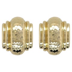 ANDREW CLUNN Orecchini in oro martellato