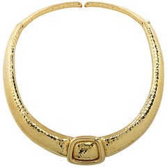 Andrew Clunn Yellow Gold Choker Necklace