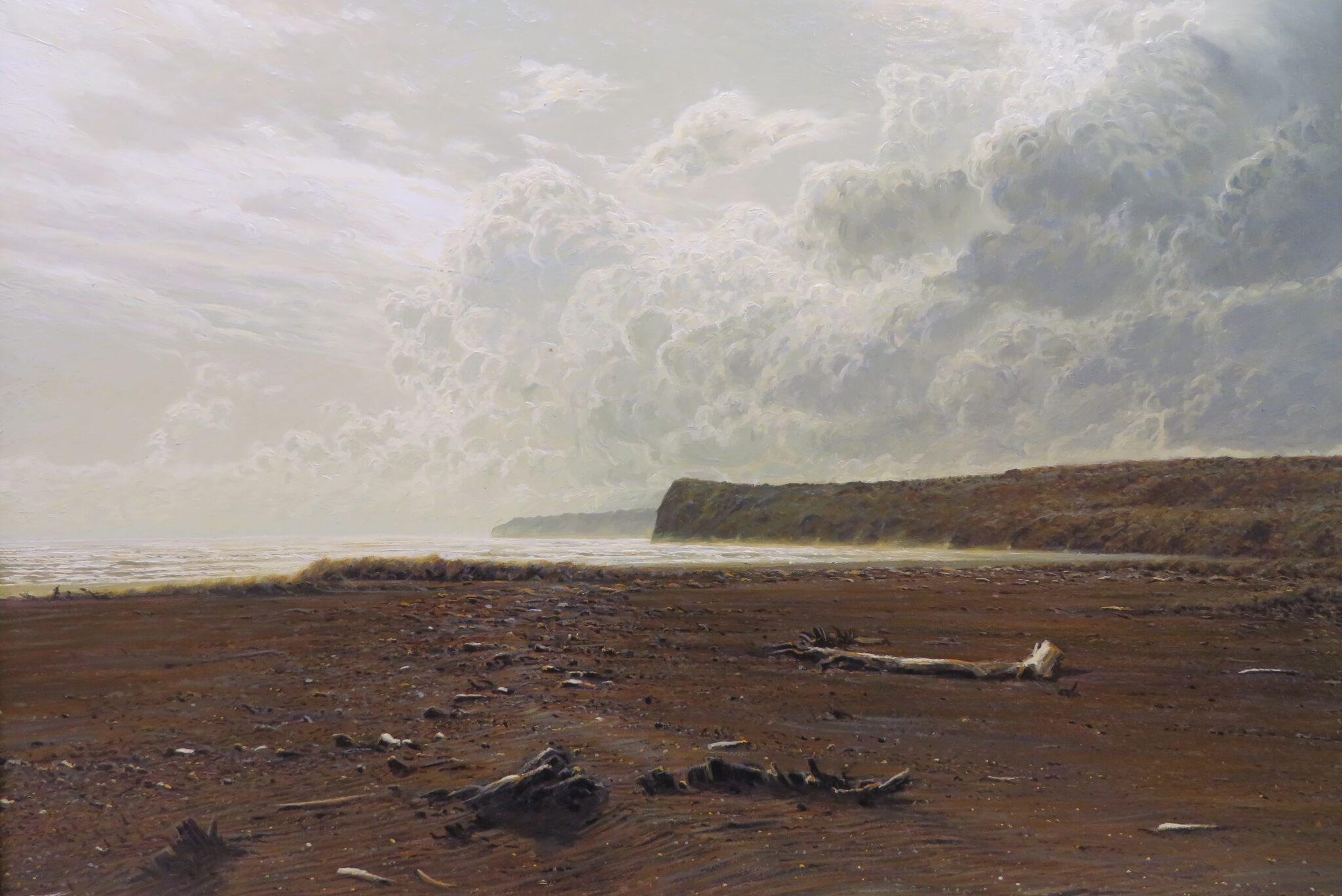 Andrew Coates (1955-) ORIGINAL RARE Realist Oil Painting NEW ZEALAND COAST 1