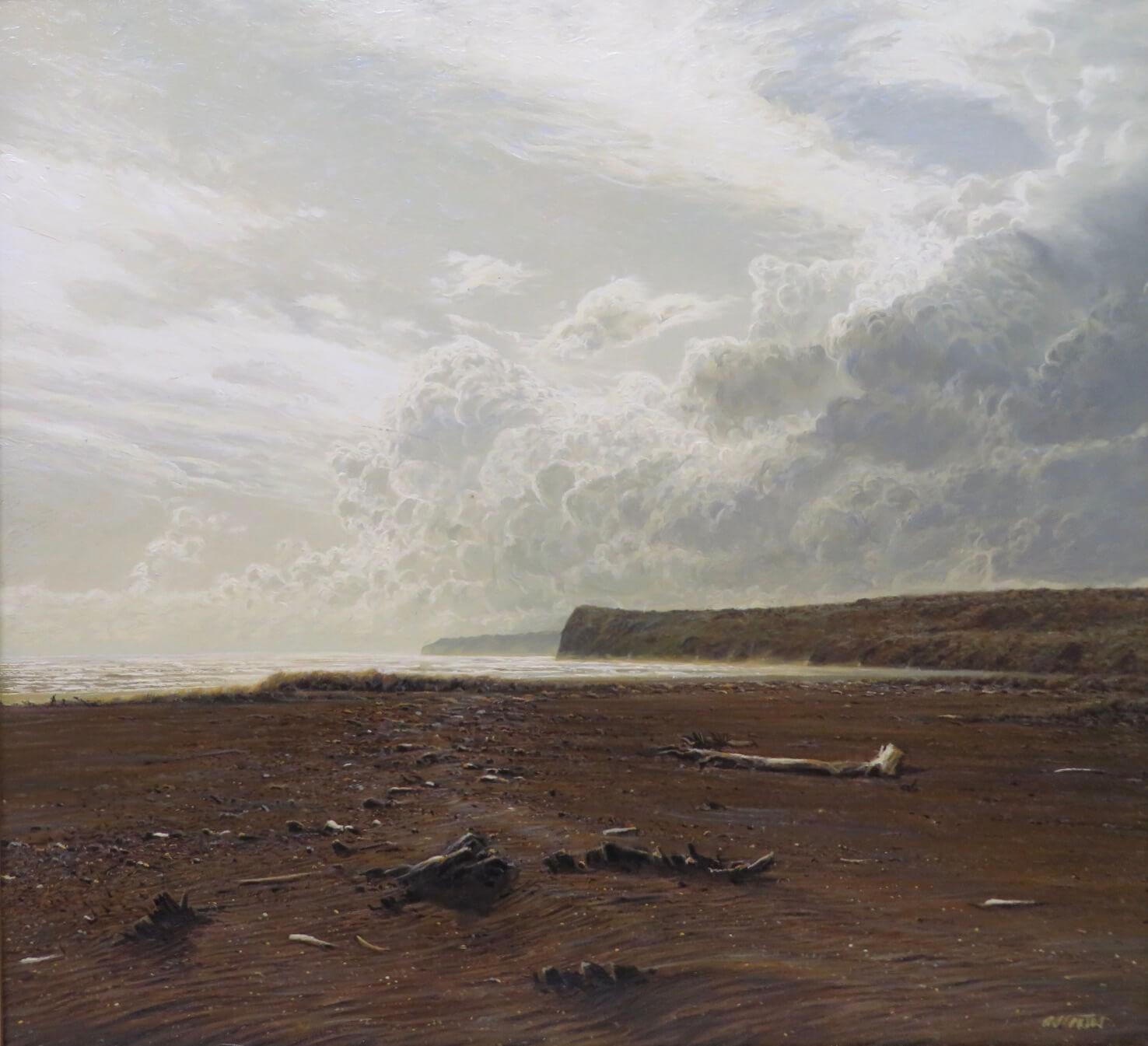 Andrew Coates (1955-) ORIGINAL RARE Realist Oil Painting NEW ZEALAND COAST 4