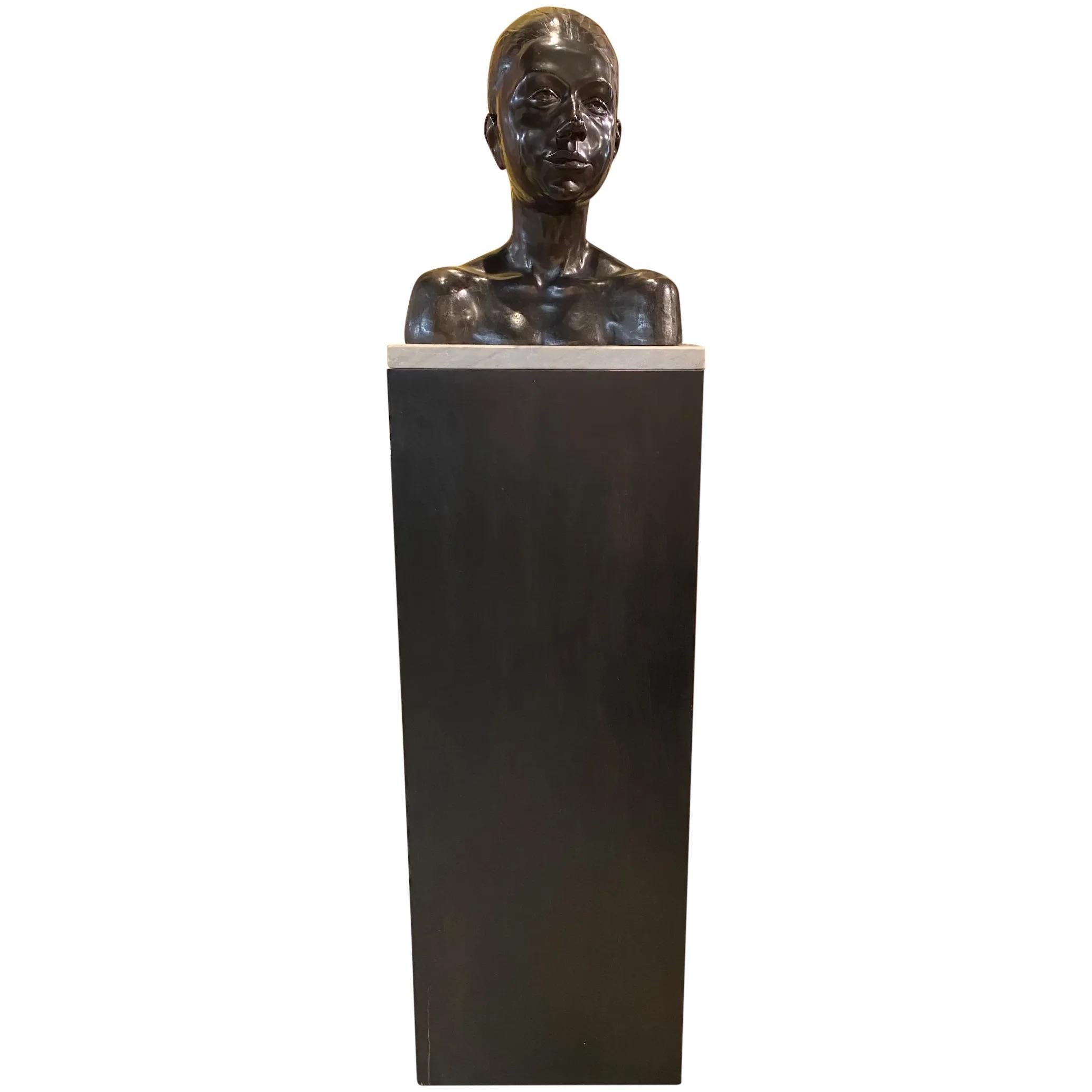 Bronze Bust of a Woman - Art by Andrew Coppola