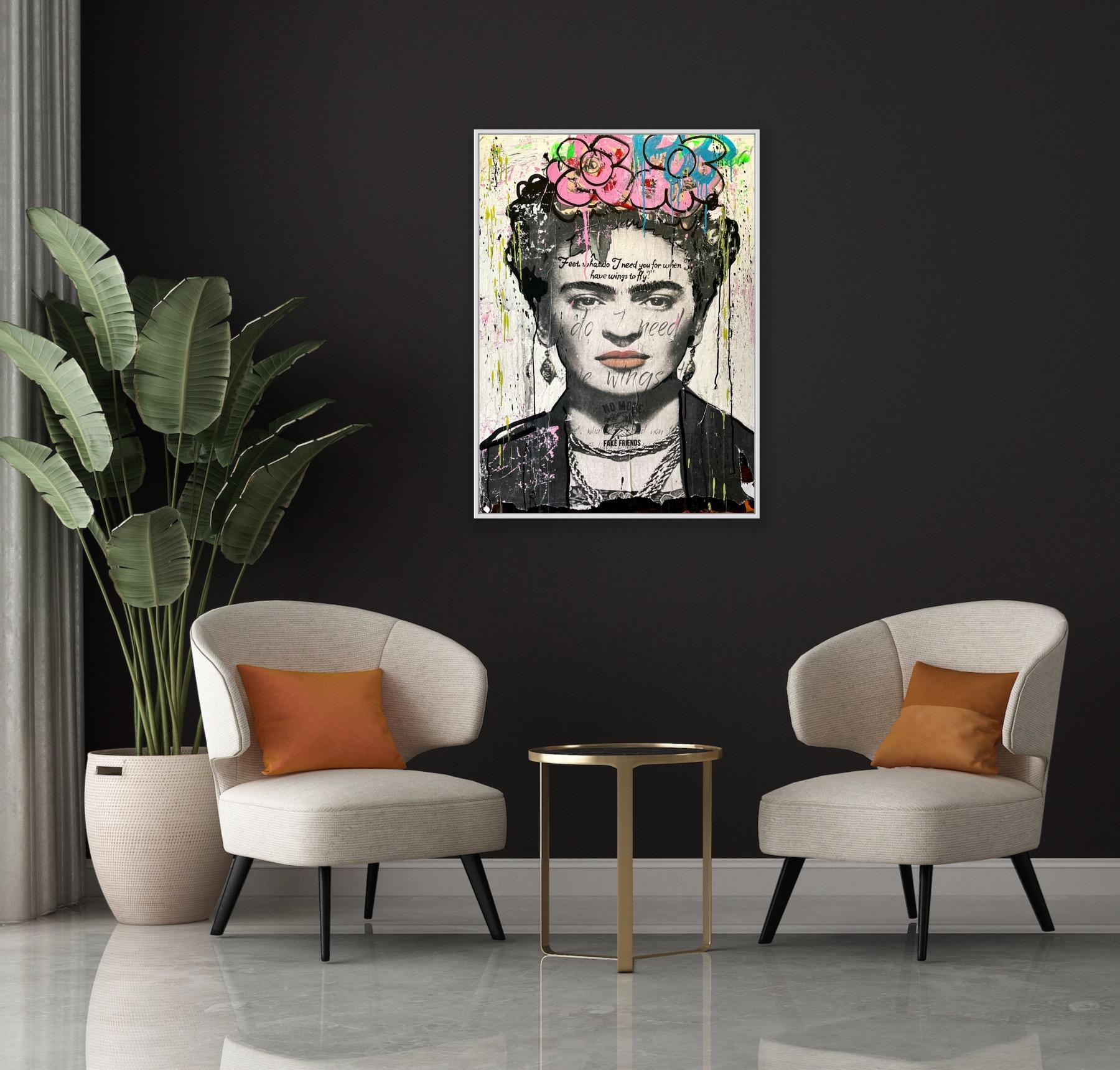 Frida - Pop Art Painting by Andrew Cotton