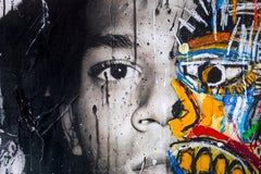 'Basquiat' Abstract Street Art Mixed Media Painting, 2024