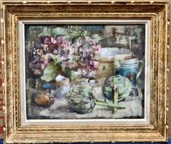 Used Modern British 20th century still life of a kitchen interior with artichoke etc