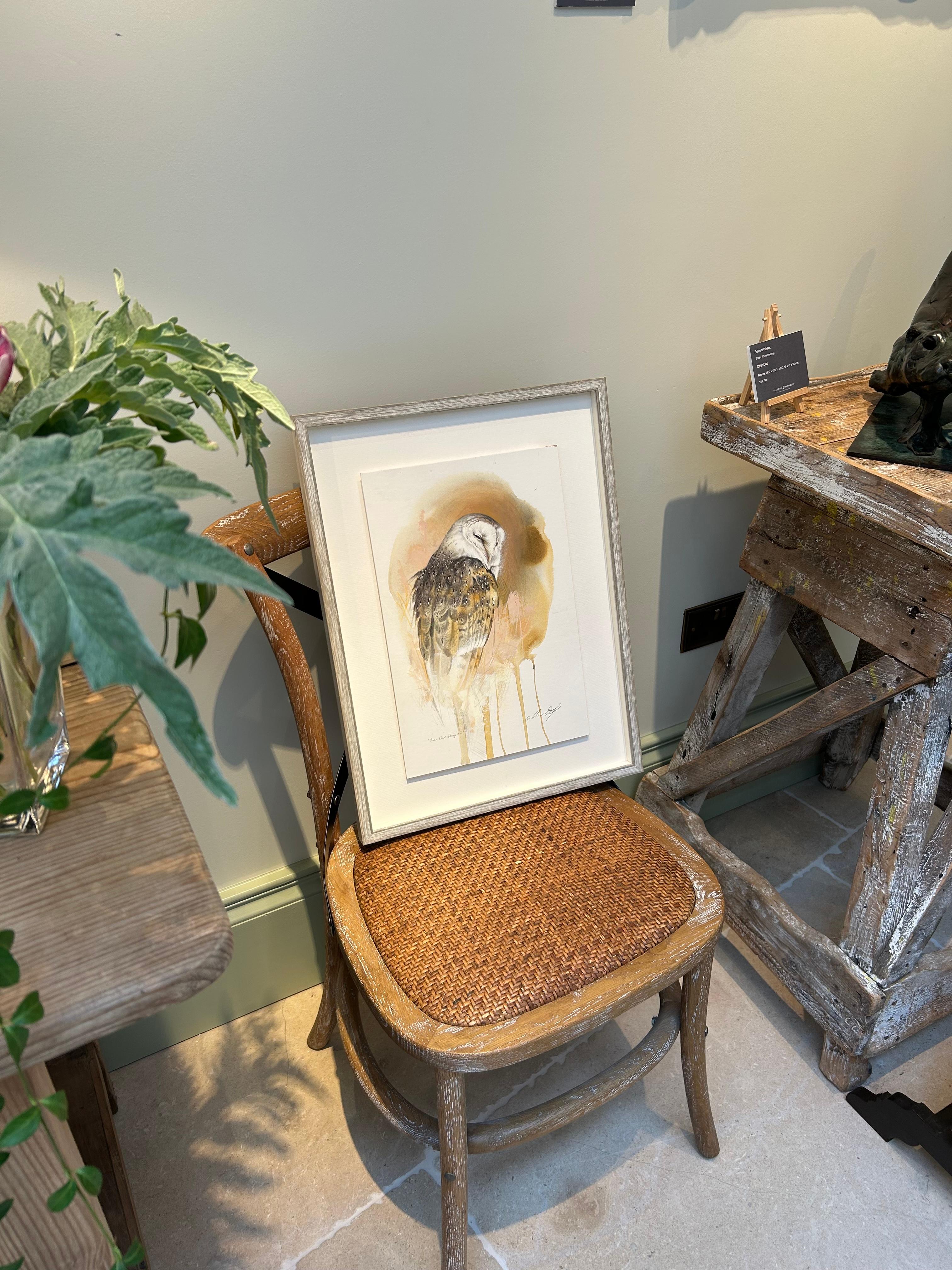 Barn Owl – Contemporary Wildlife Watercolour Painting 1