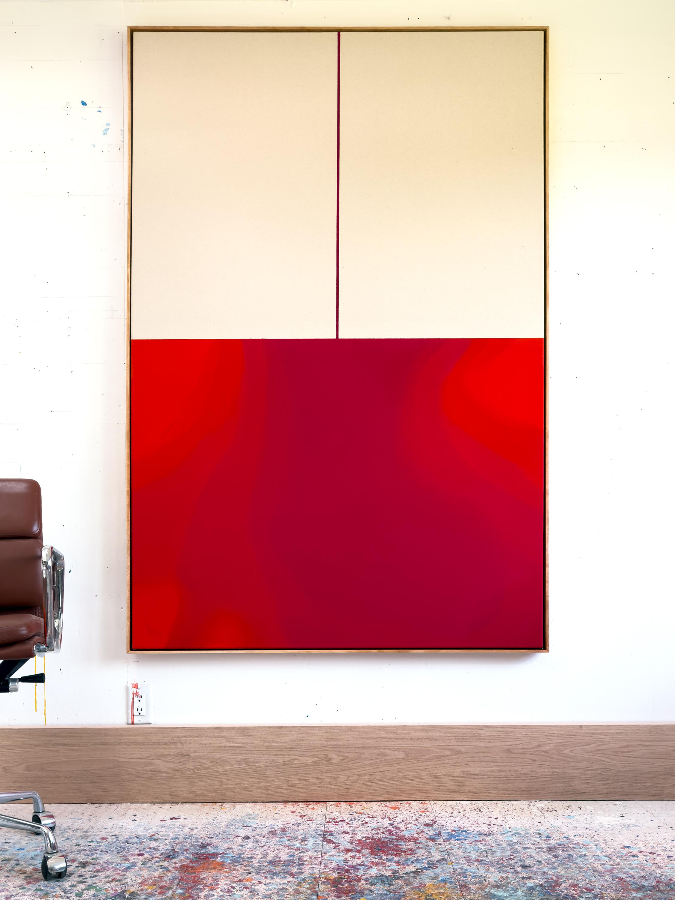 Redline - Abstrait Painting par Andrew Faris