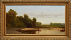 Hudson River School Landscape by Andrew Fisher Bunner  (1841 - 1897)