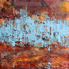 Borderland I, Contemporary Encaustic Abstract Painting
