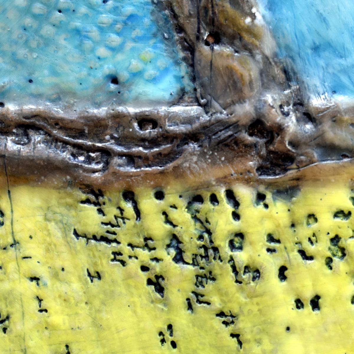 Borderland III, Contemporary Encaustic Abstract Painting For Sale 2