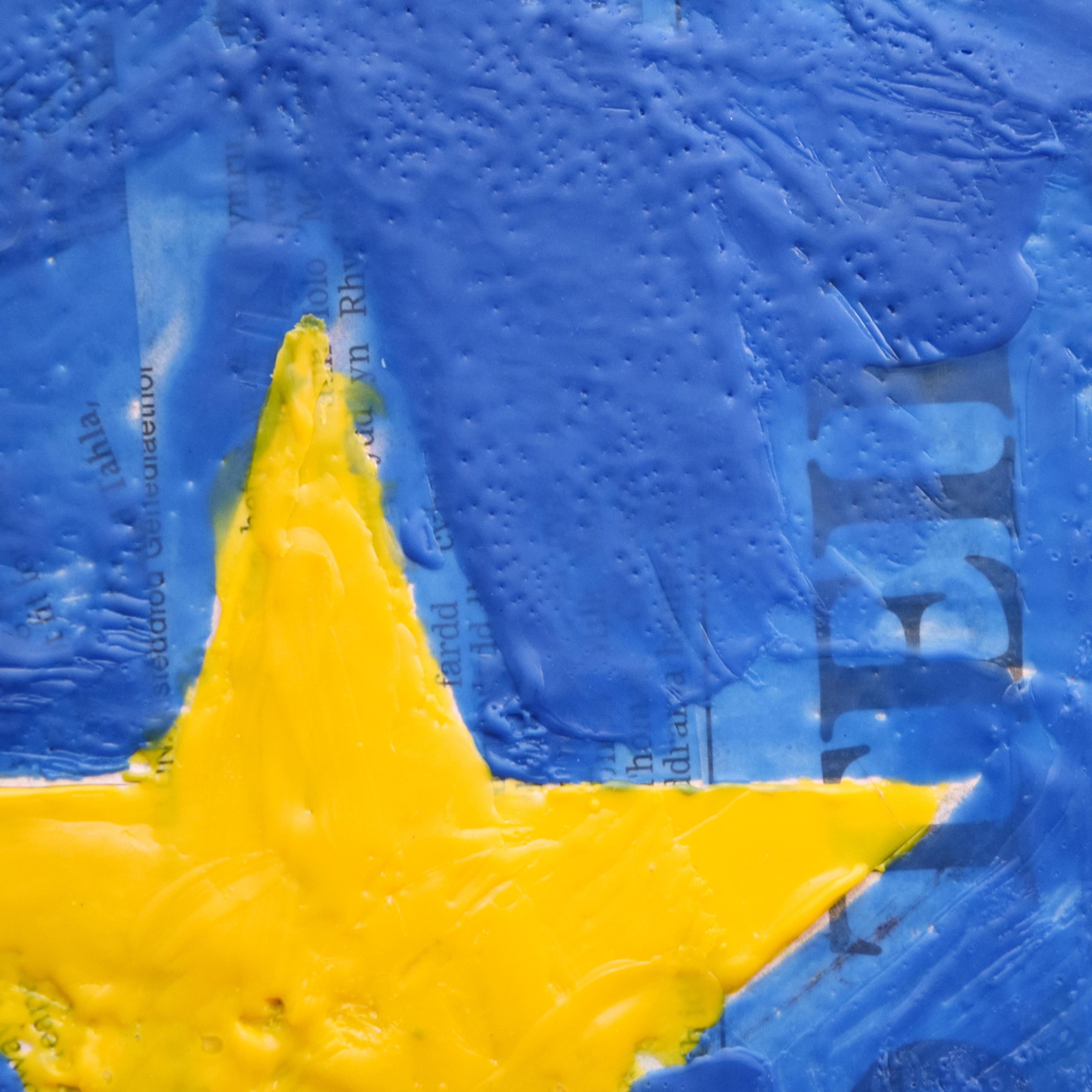 Drapeau E.U. (After Jasper Johns) 2019. - Contemporain Mixed Media Art par Andrew Francis