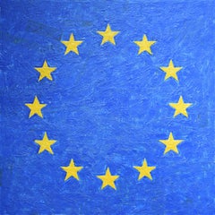 Bandera de la UE (After) Jasper Johns) 2019.