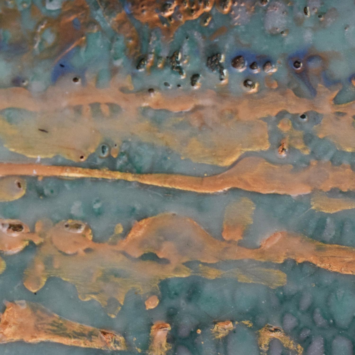 Derrière le ciel :  Peinture abstraite contemporaine à la cire encaustique - Impressionnisme abstrait Art par Andrew Francis