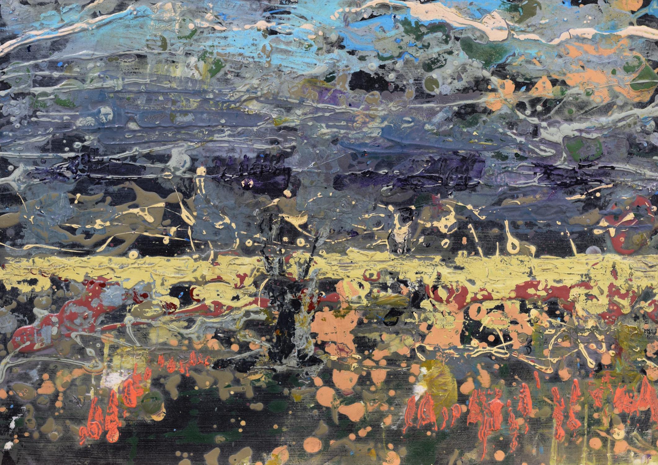 CORS Caron. 4 getäfelte Contemporary Landscape Painting im Angebot 3