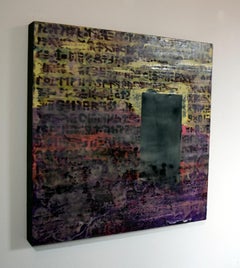 Menhir, peinture contemporaine à la cire encaustique