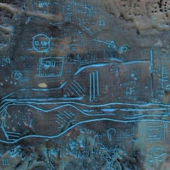 "Not That End Of Time",    Contemporary Encaustic Wax Painting