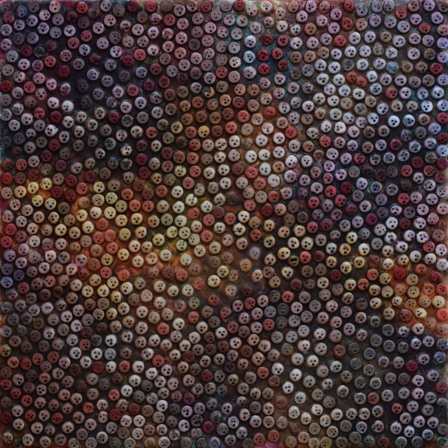 "Altre persone" Pittura astratta contemporanea a cera encaustica