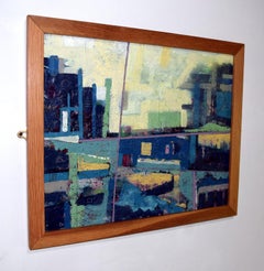 "Bonifica". Pittura astratta contemporanea di paesaggio