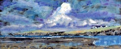 Ynys Aberteifi Island: Contemporary British Coastal Landscape Oil Painting 