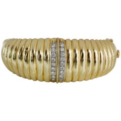 Andrew Gates 1970s Yellow Gold Bangle