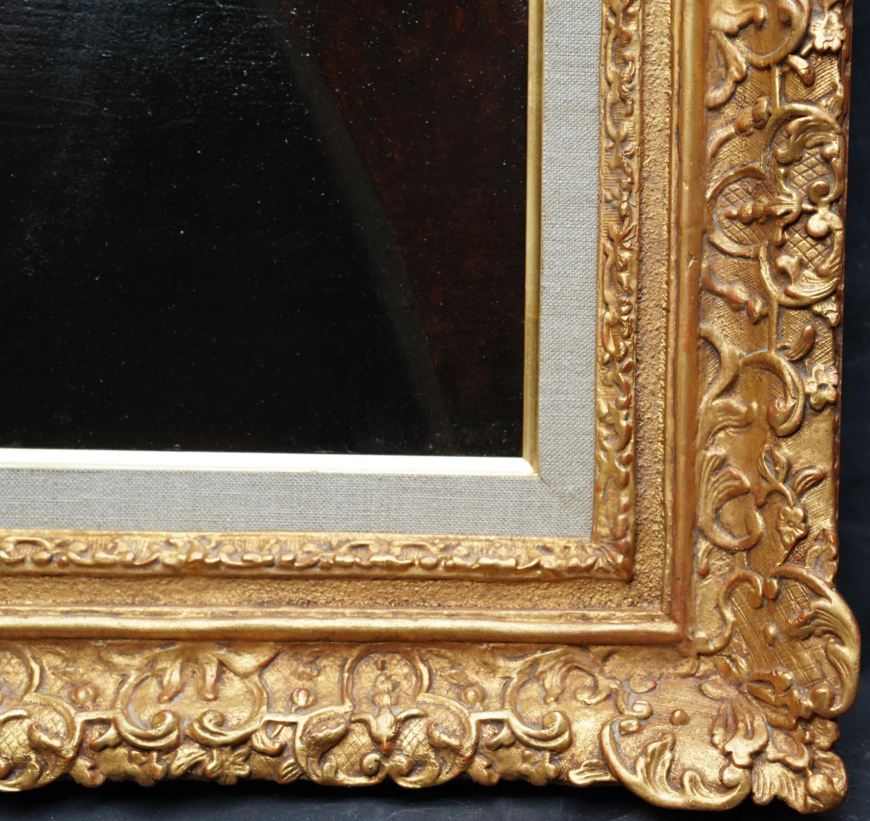 Portrait d'une femme dans un paysage - Peinture à l'huile de maître écossais ancien 2