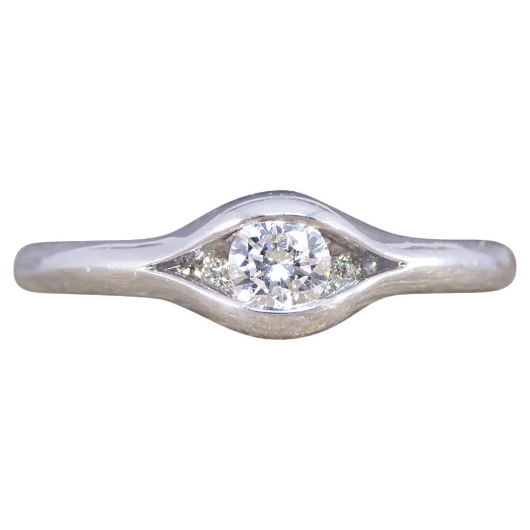 Andrew Geoghegan Alluring Reveal Diamond Ring in 18ct White Gold