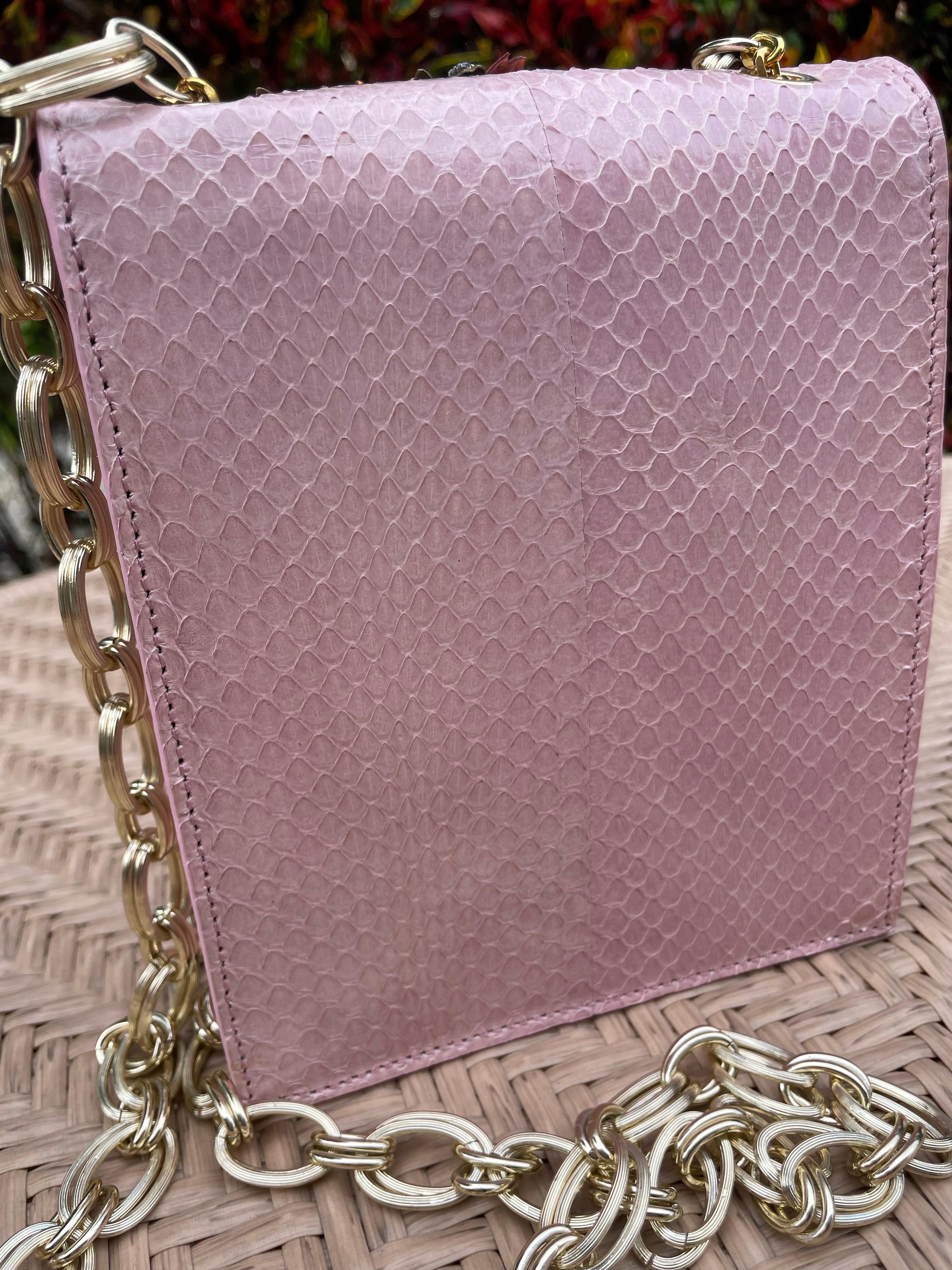 Andrew Gn Beaded Embroidered Chain Bag For Sale 9