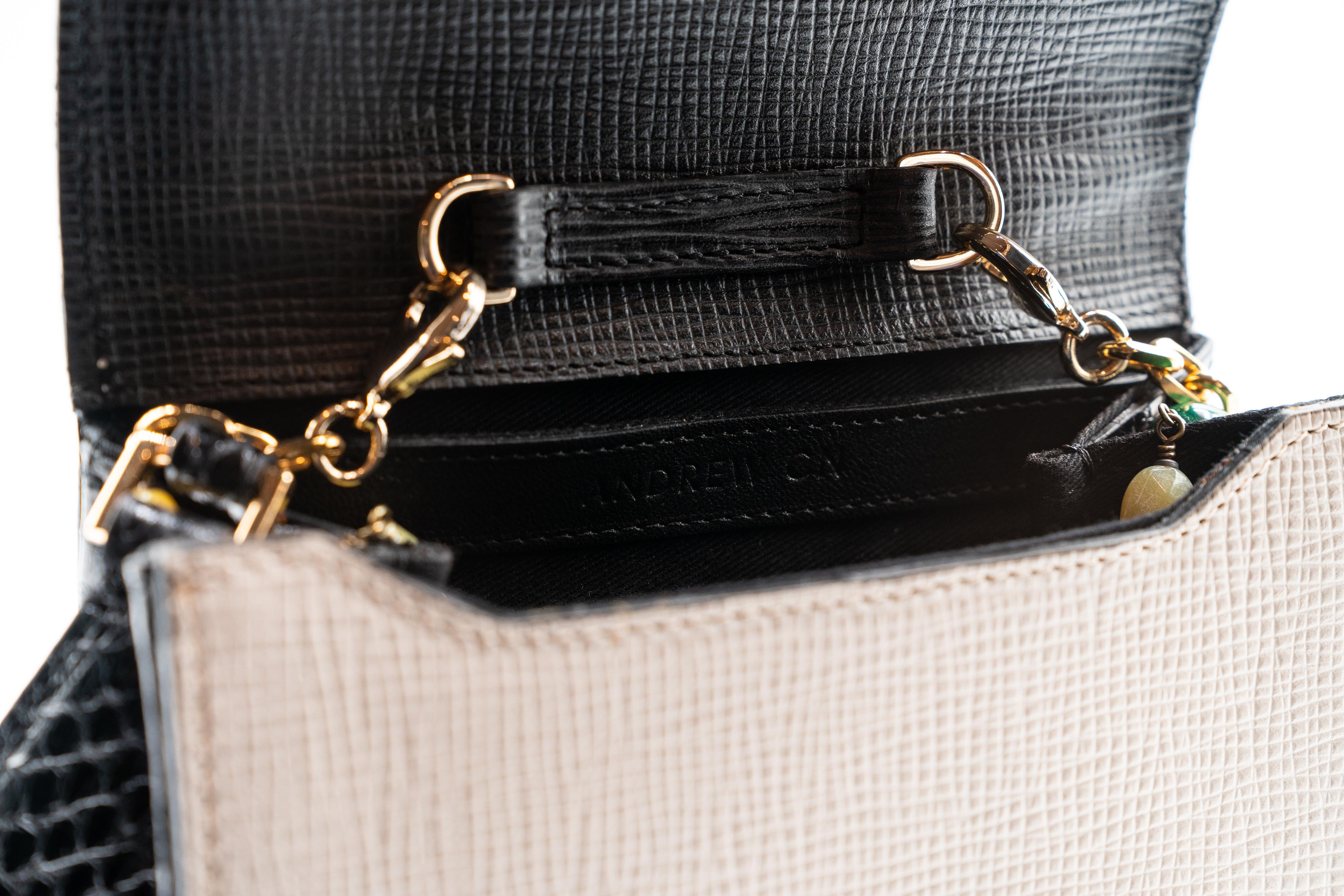 Andrew GN Multicolored Semi-precious Stones Bag F/W 2015 For Sale 4